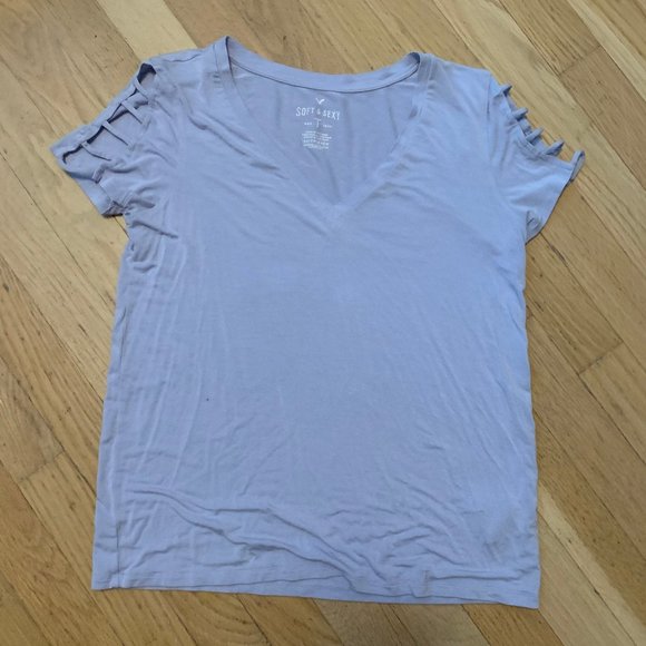 Blue V neck - Picture 1 of 2